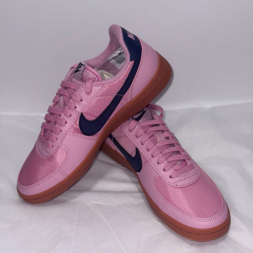 Nike Field General Pink and Navy Shoes with gum bottom